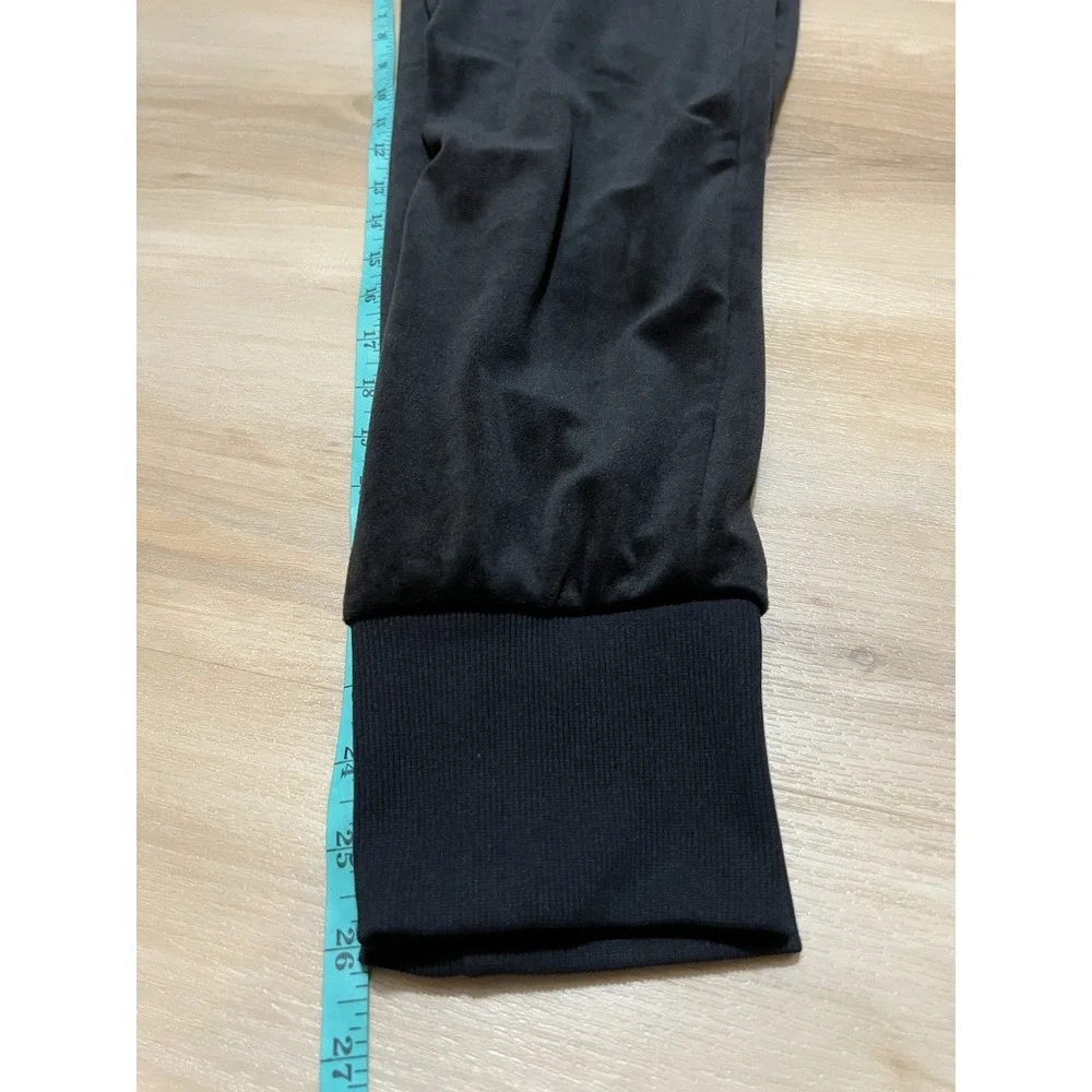 Nike Sportswear Girl's Size‎ XL Black Logo Velour Slim Fit Athletic Jogger Pants